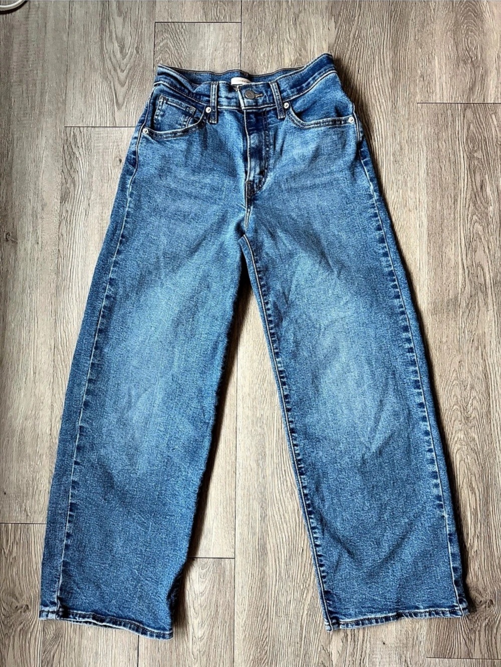 Levi's 728 High-Rise Wide-Leg Jeans Women's Blue Boot Cut Jeans